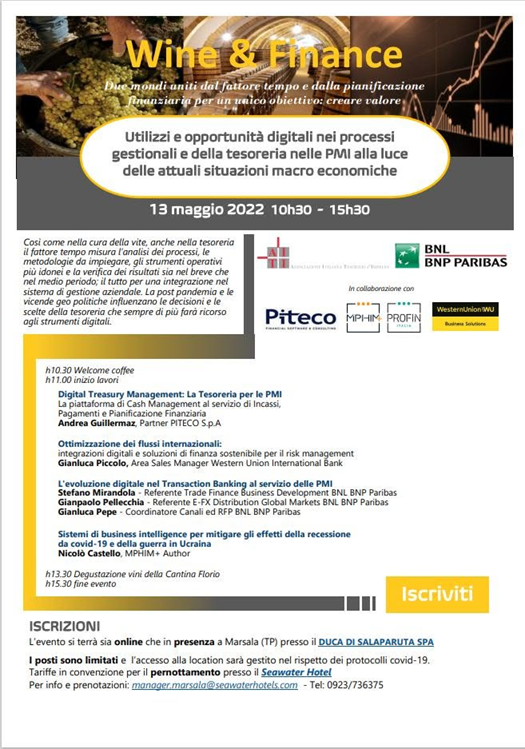 Evento BNL 16 aprile 2022